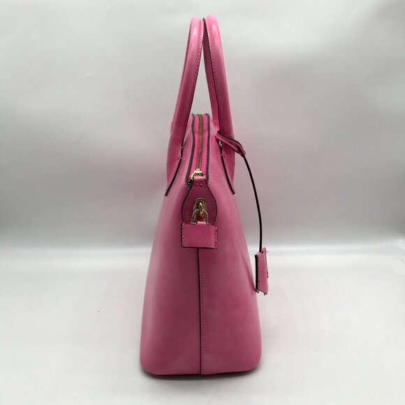 Pratesi Firenze Azalea Pink Versilia Italian Leather Satchel Bag - Picture 3 of 11